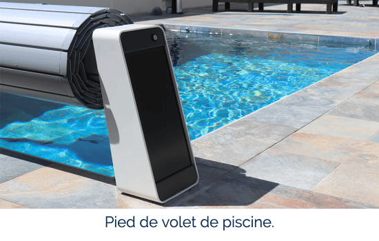 Pied de volet de piscine